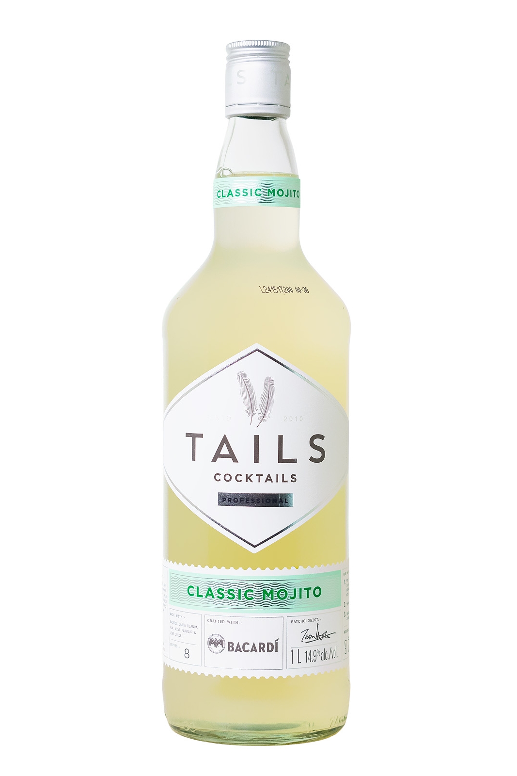 Tails Classic Mojito Cocktail - 1 Liter 14,9% vol Tails Classic Mojito Cocktail - 1 Liter 14,9% vol