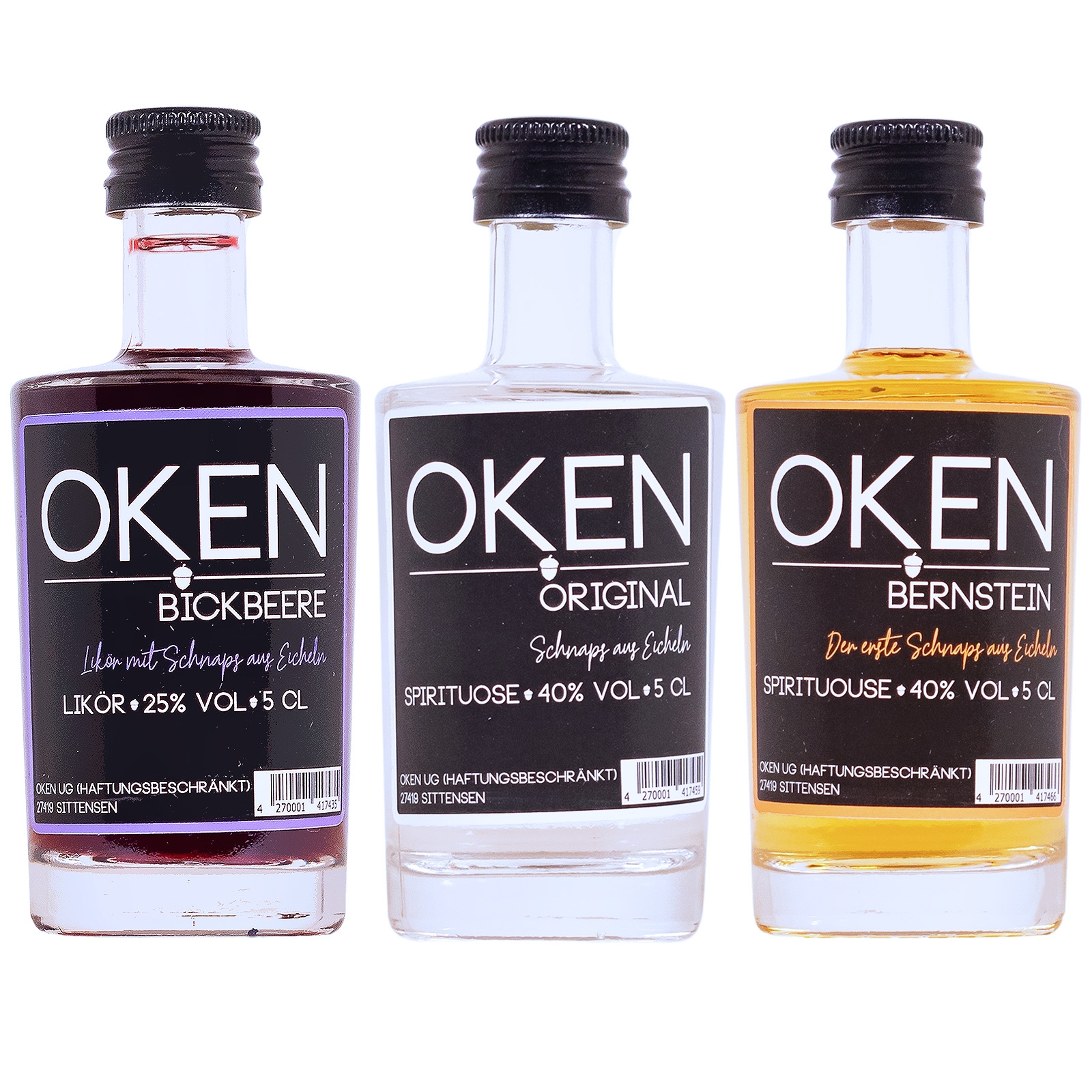 Oken Bagaluten-Box Eichel-Schnaps - 0,15L 35% vol Oken Bagaluten-Box Eichel-Schnaps - 0,15L 35% vol