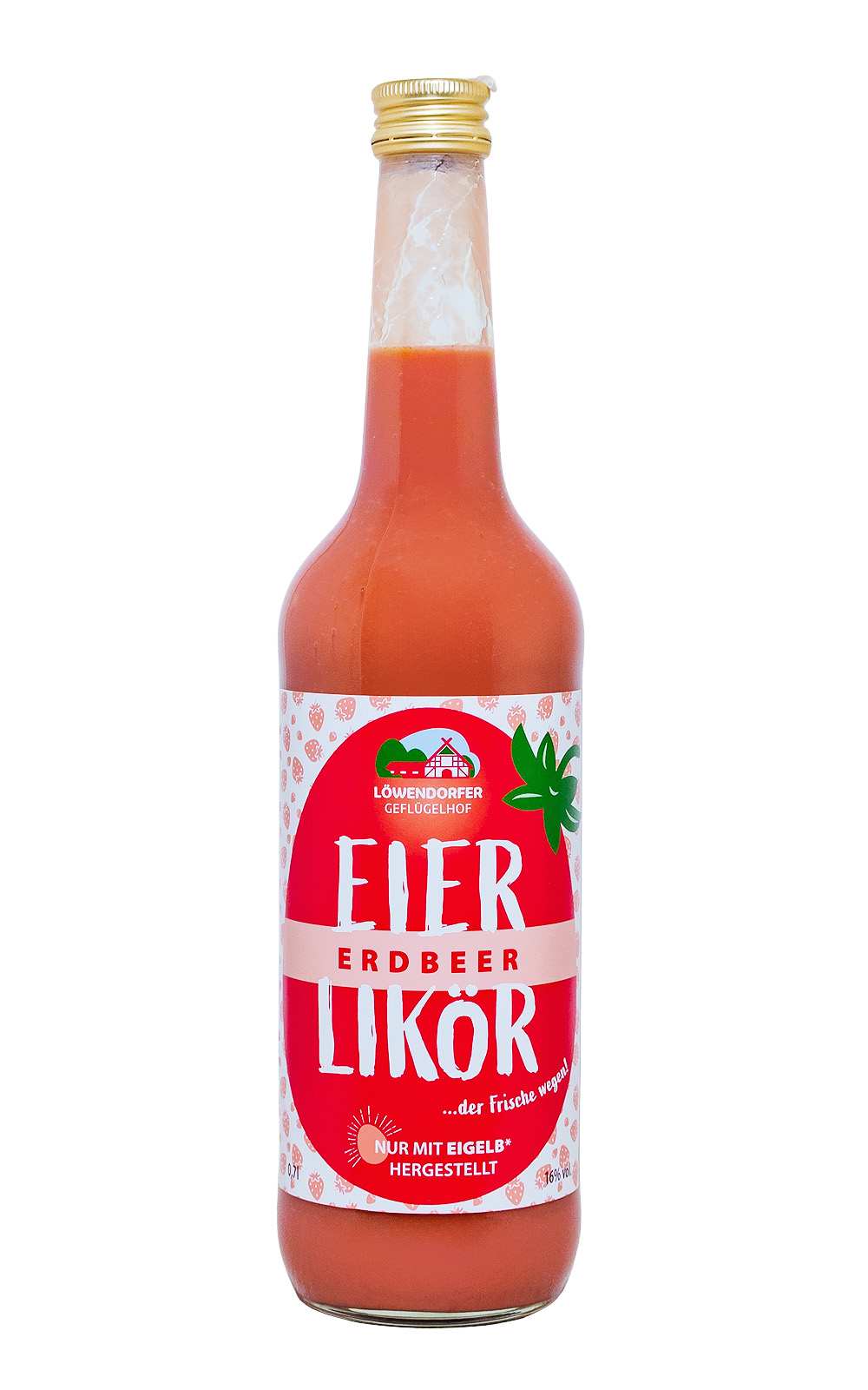 Löwendorfer Erdbeer Eierlikör - 0,7L 16% vol