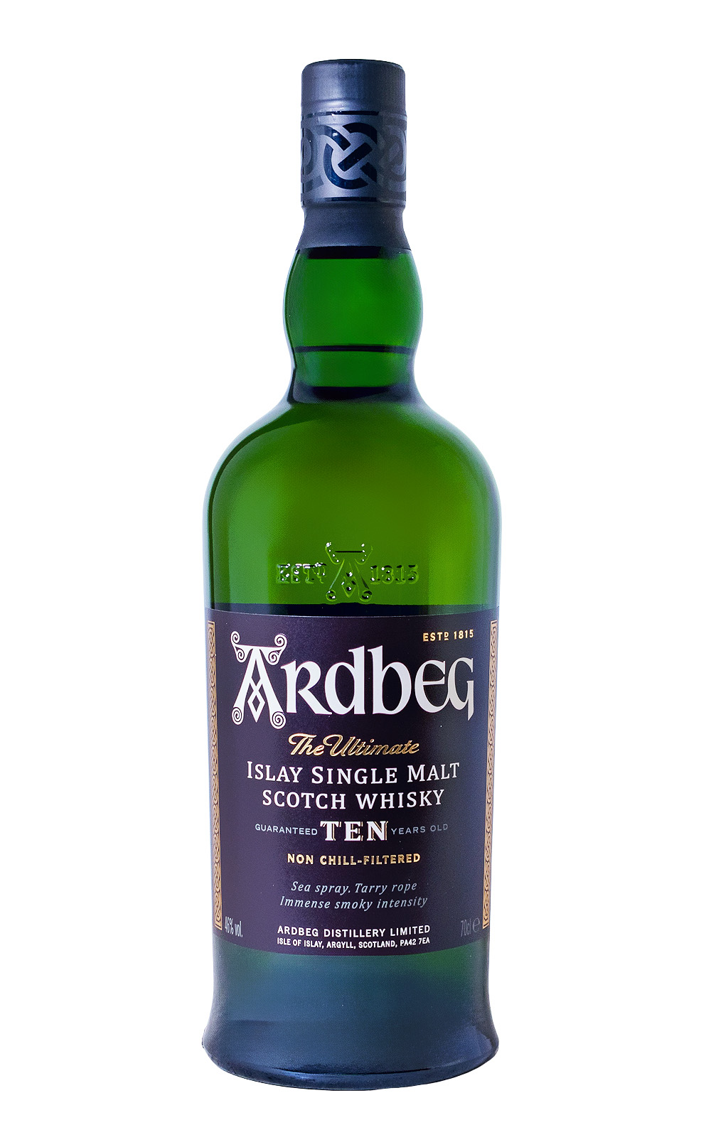 Ardbeg 10 Jahre mit 2 Gläsern - 0,7L 46% vol