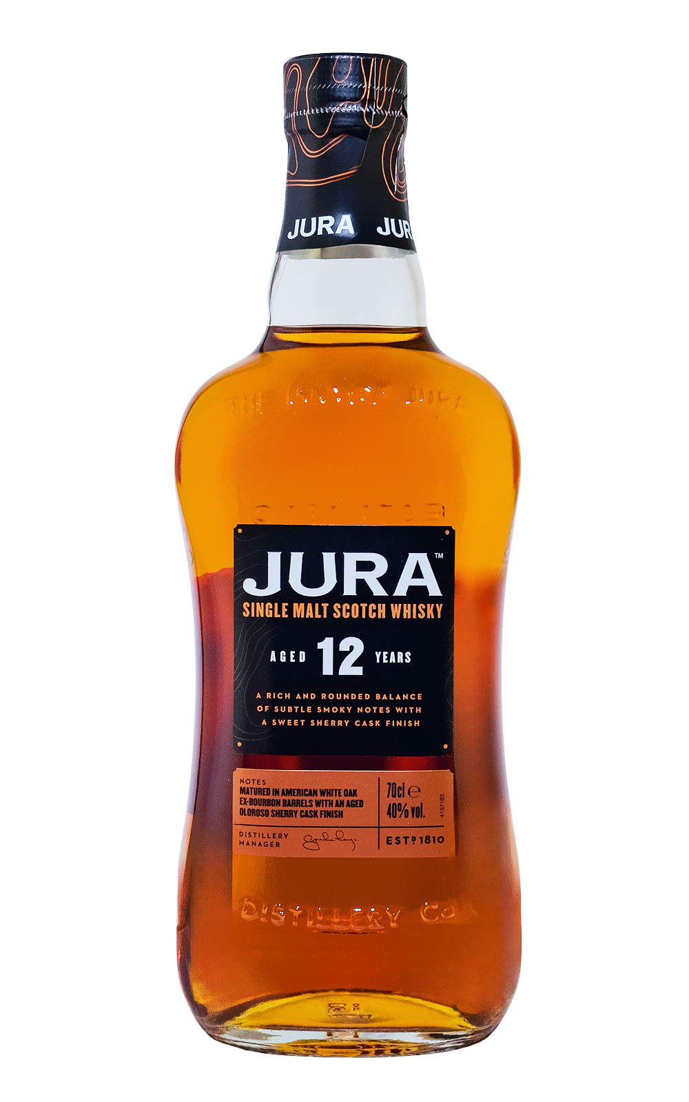 Jura 12 Jahre Single Malt mit 2 Gläsern - 0,7L 40% vol