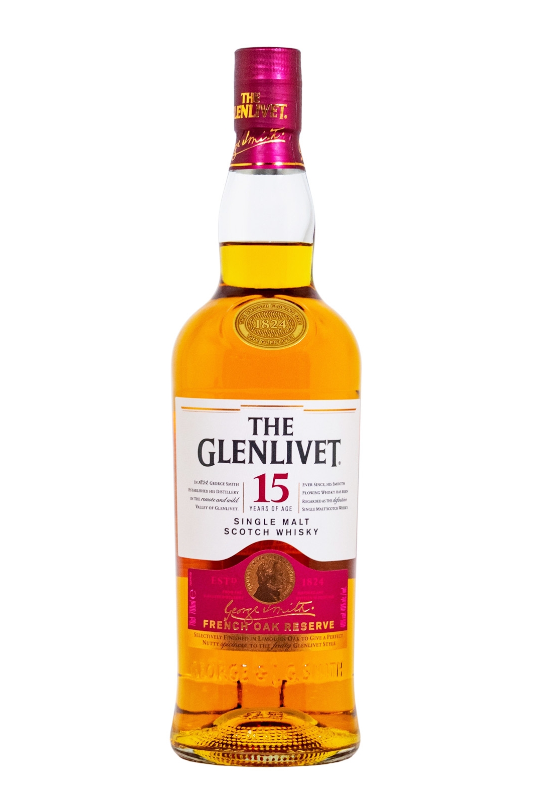 The Glenlivet 15 Jahre French Oak Reserve Single Malt Scotch Whisky - 0,7L 40% vol
