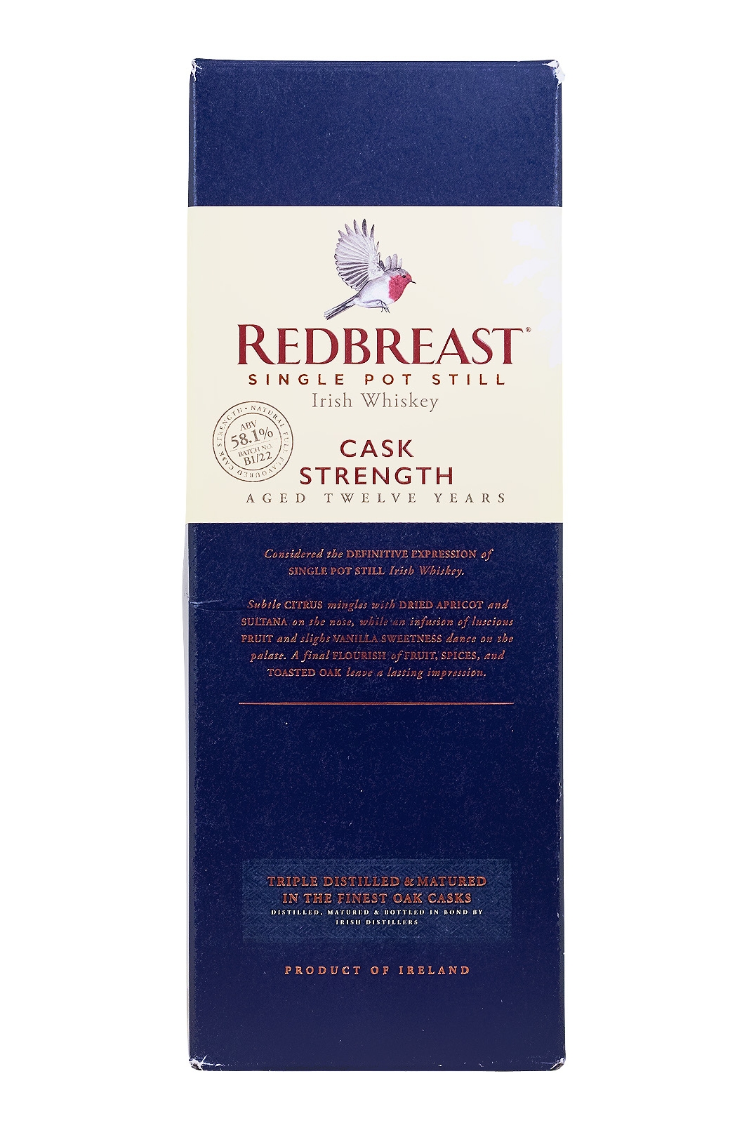 Redbreast 12 Jahre Cask Strength Batch B1-22 - 0,7L 58,1% vol
