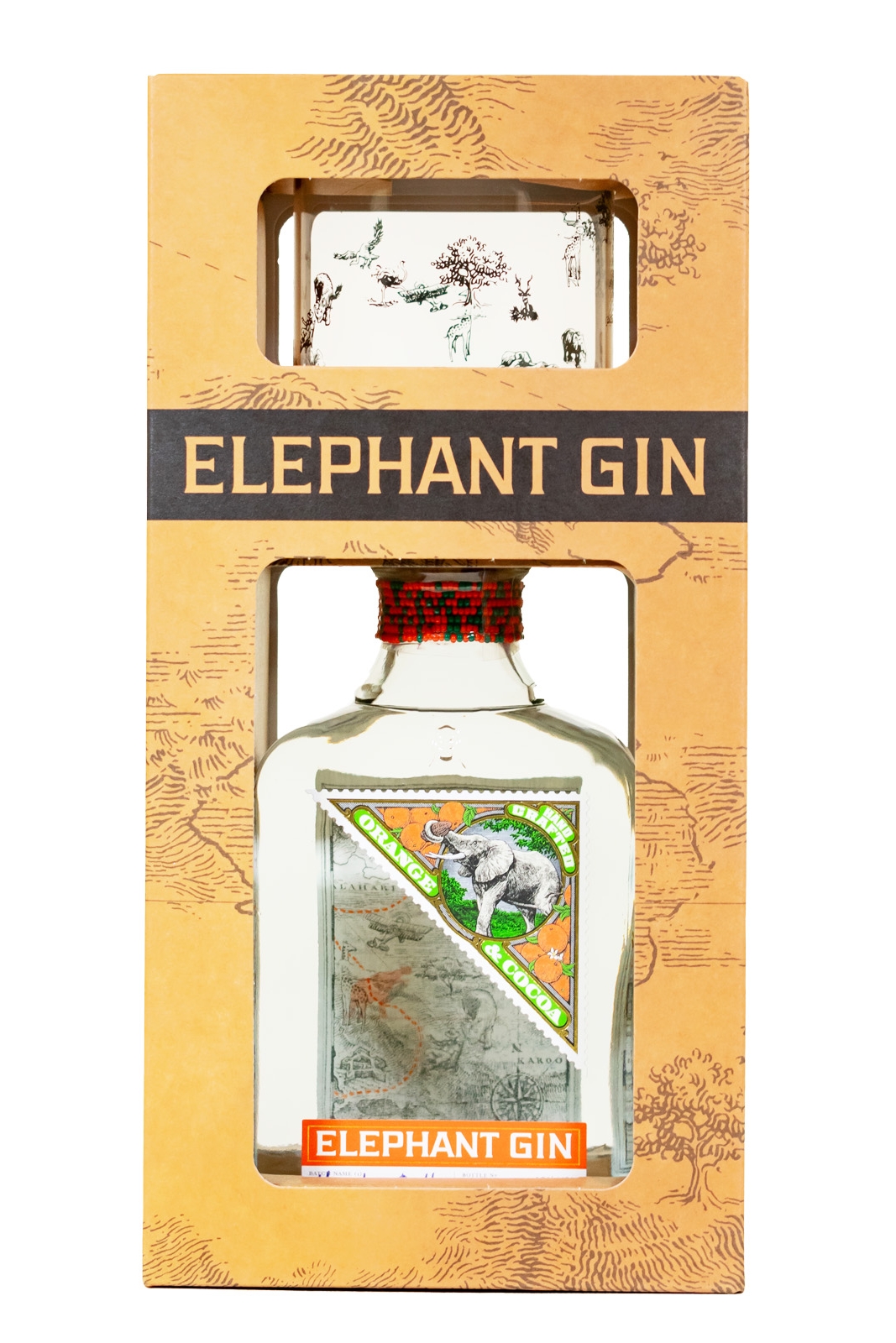 Elephant Orange Cocoa Gin mit Glas - 0,5L 40% vol