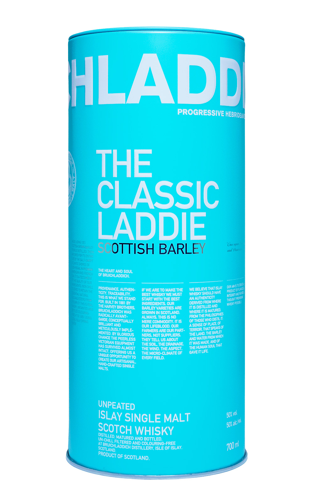 Bruichladdich Scottish Barley The Classic Laddie Unpeated Islay Single Malt Scotch Whisky - 0,7L 50% vol