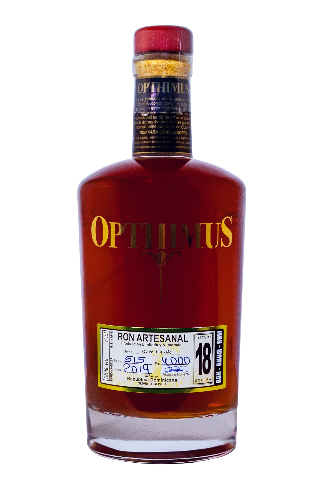 Opthimus 18 Jahre Cum Laude Rum - 0,7L 38% vol