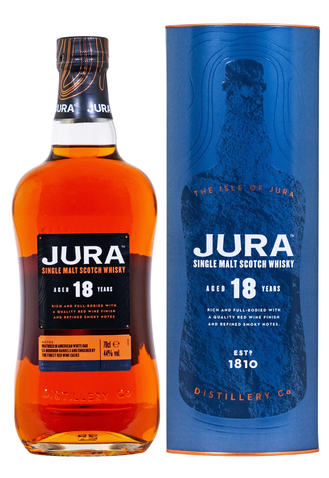 Isle of Jura 18 Jahre Single Malt Scotch Whisky - 0,7L 44% vol Isle of Jura 18 Jahre Single Malt Scotch Whisky - 0,7L 44% vol