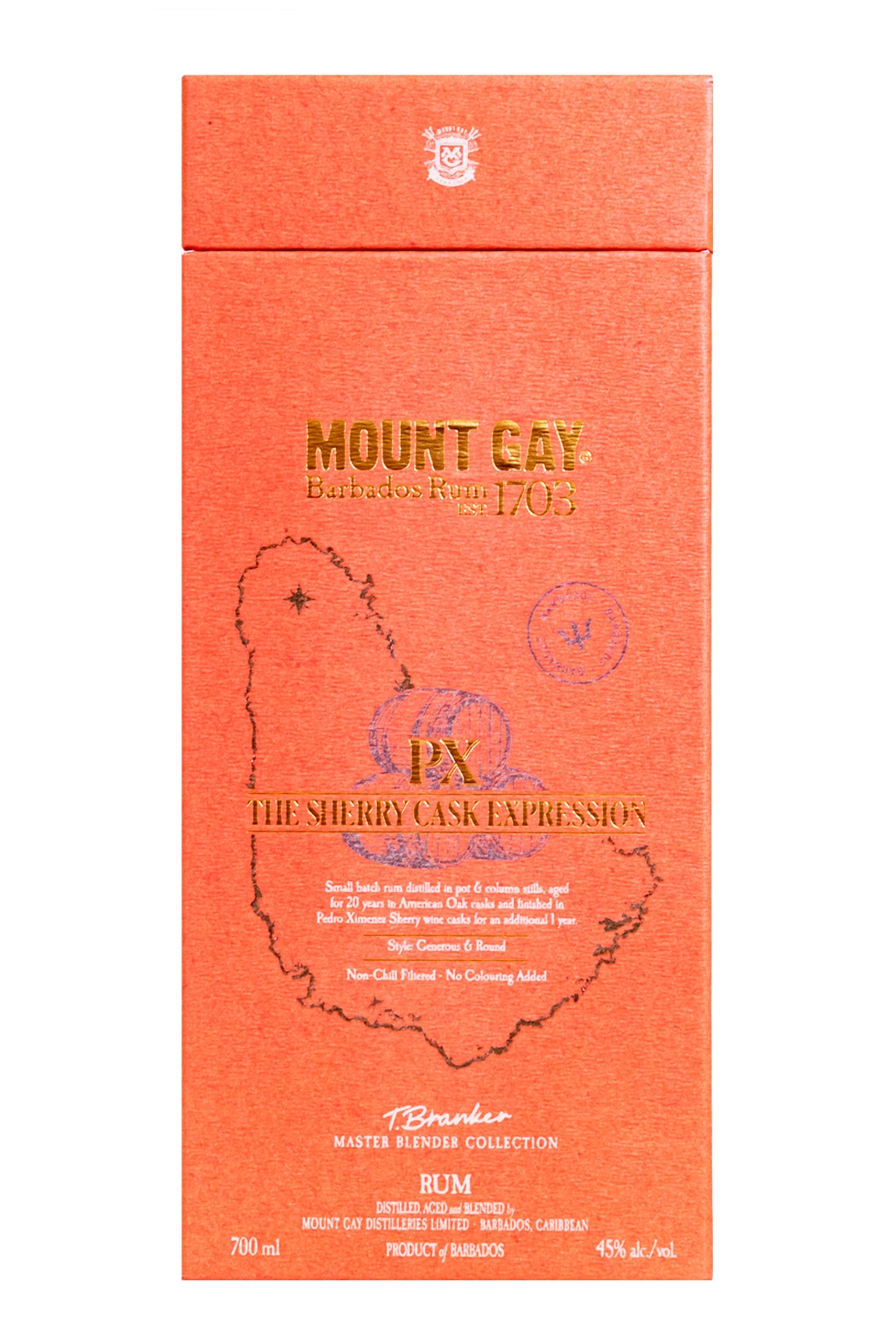 Mount Gay Sherry Cask Rum - 0,7L 45% vol