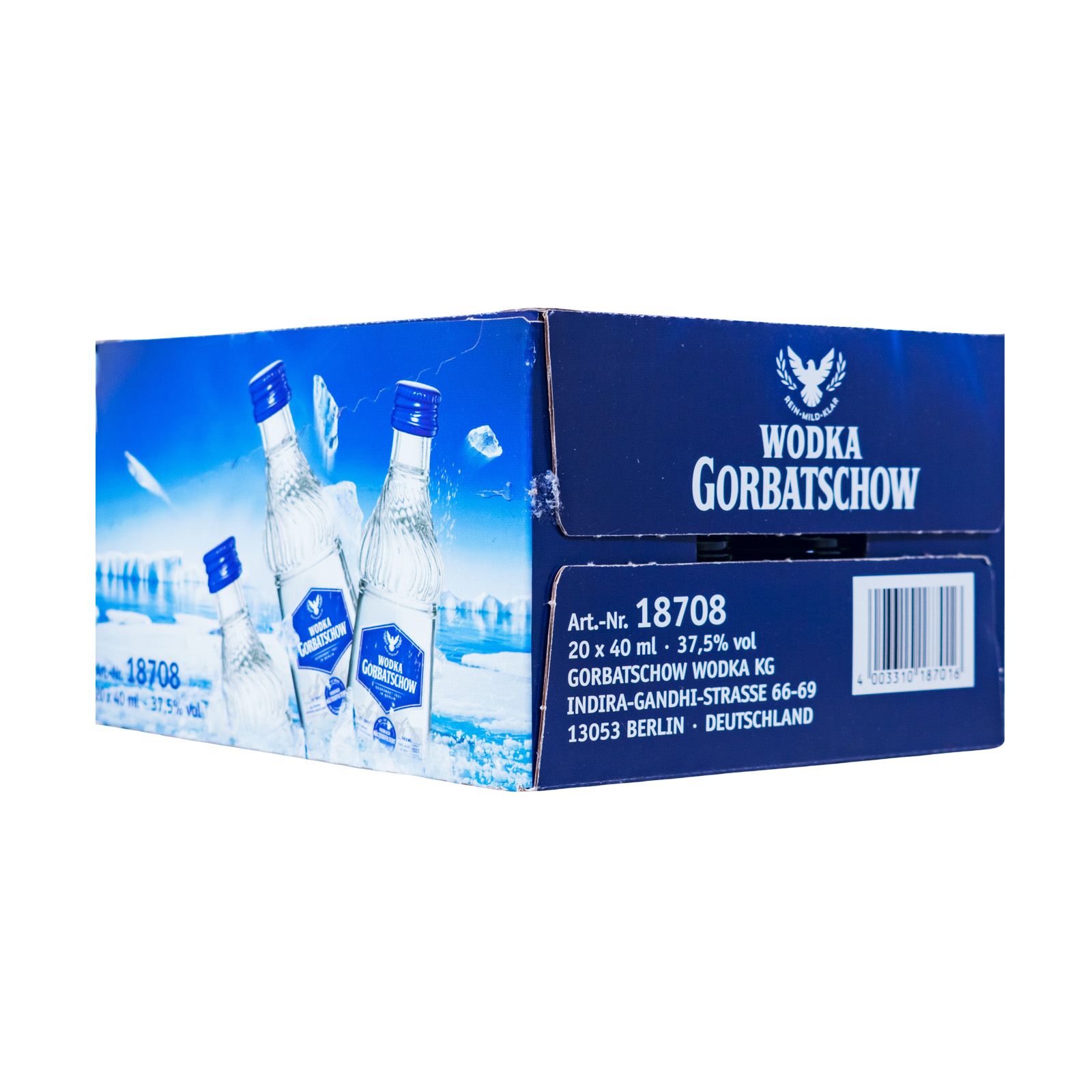 Paket [20 x 0,04L] Wodka Gorbatschow - 0,8L 37,5% vol