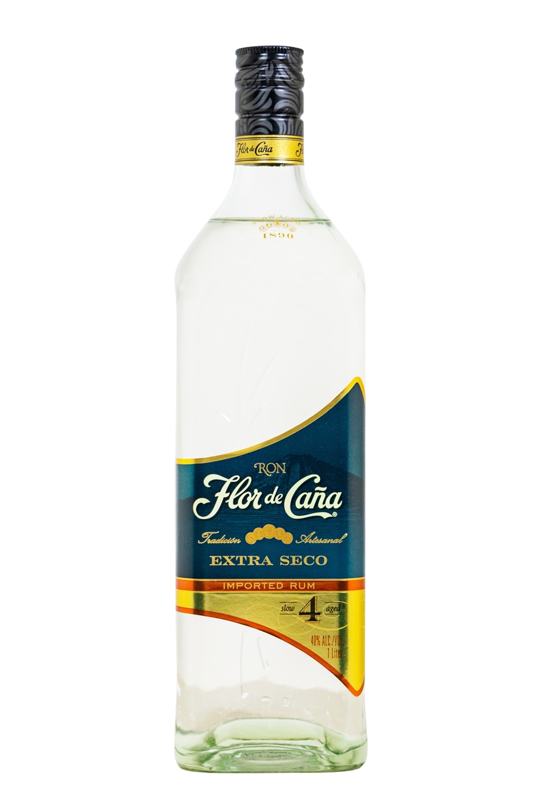 Flor de Cana 4 Jahre Extra Dry Rum - 1 Liter 40% vol
