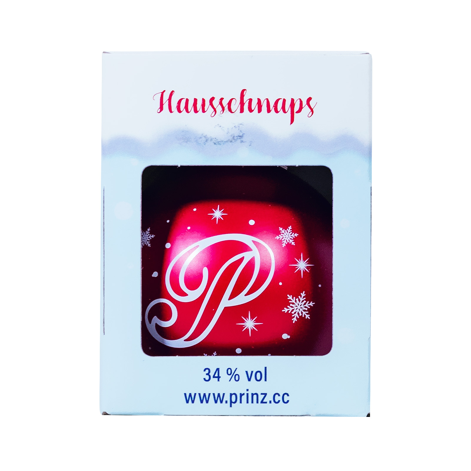 Prinz Christbaumkugel Hausschnaps Marille - 0,04L 34% vol