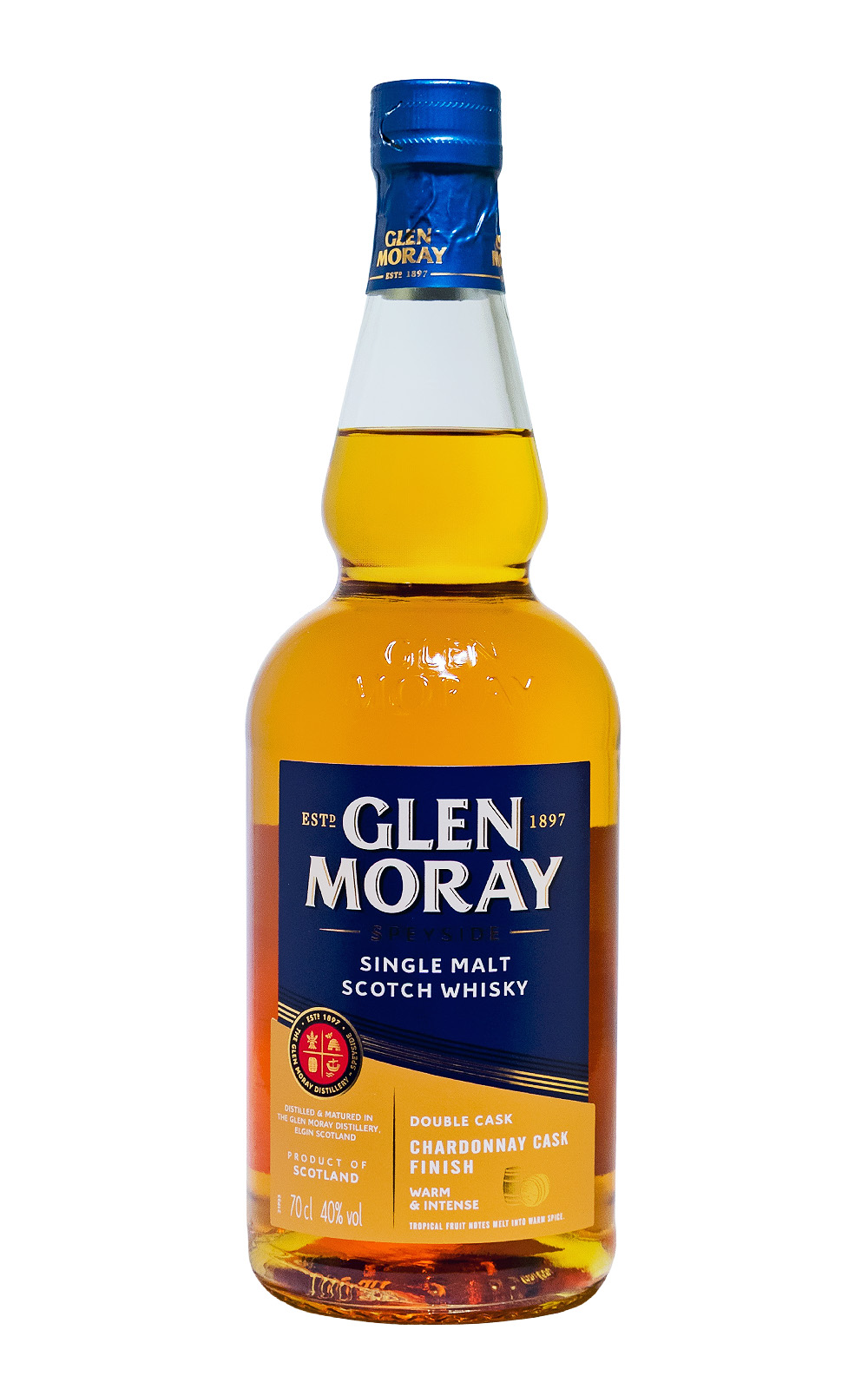 Glen Moray Chardonnay Cask Finish Single Malt Scotch Whisky - 0,7L 40% vol