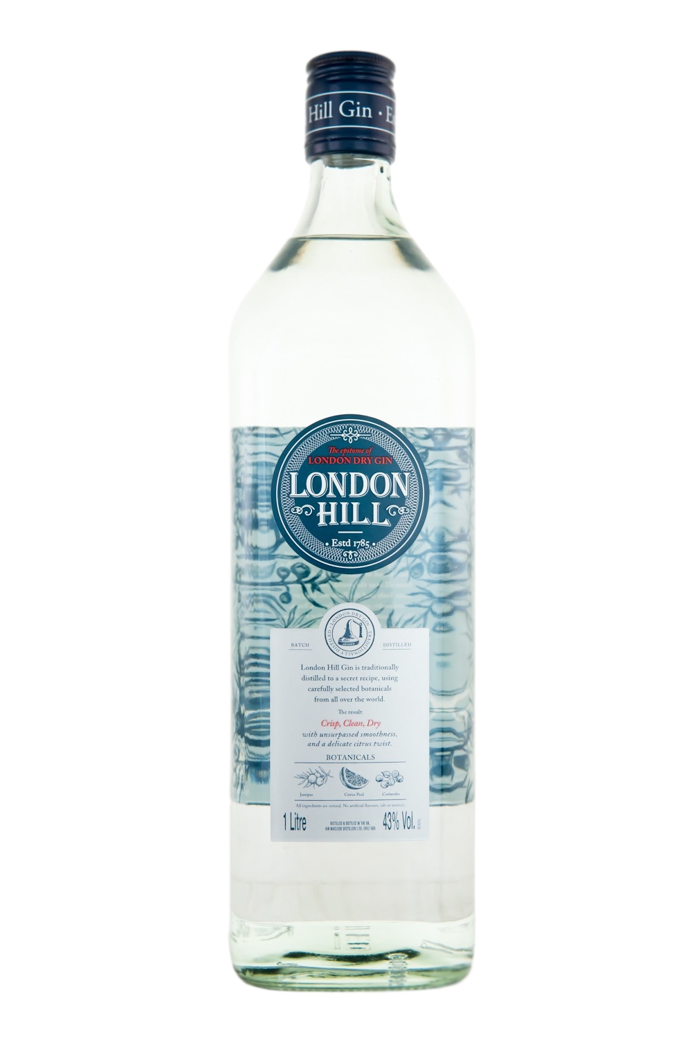 London Hill Dry Gin - 1 Liter 43% vol London Hill Dry Gin - 1 Liter 43% vol