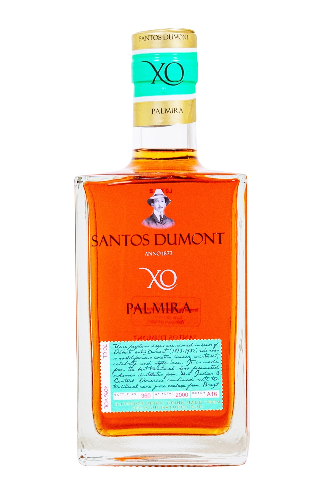 Santos Dumont XO Palmira Premium Spirituose auf Rum-Basis - 0,7L 40% vol Santos Dumont XO Palmira Premium Spirituose auf Rum-Basis - 0,7L 40% vol