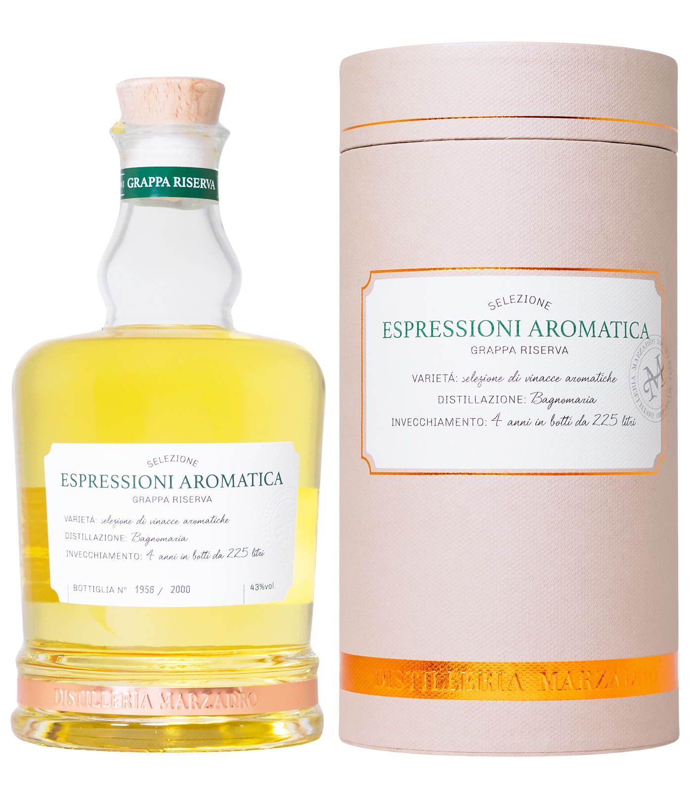 Marzadro Espressioni Aromatica - 0,7L 43% vol Marzadro Espressioni Aromatica - 0,7L 43% vol