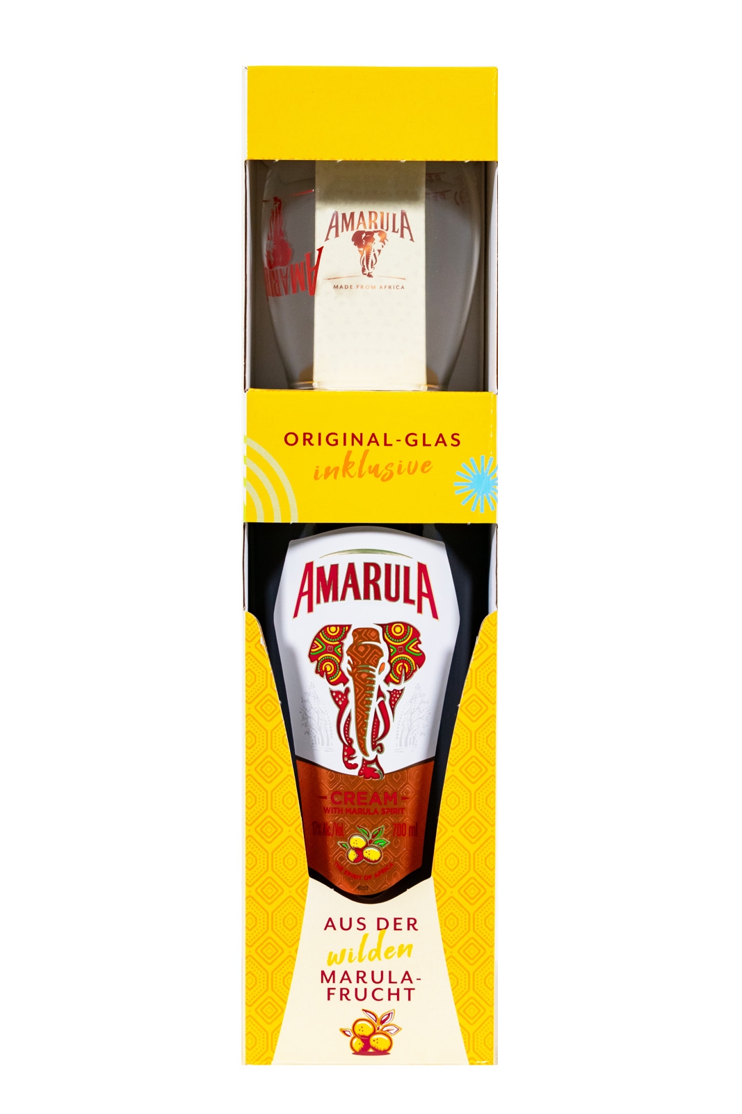 Amarula Cream Likör mit Glas - 0,7L 17% vol