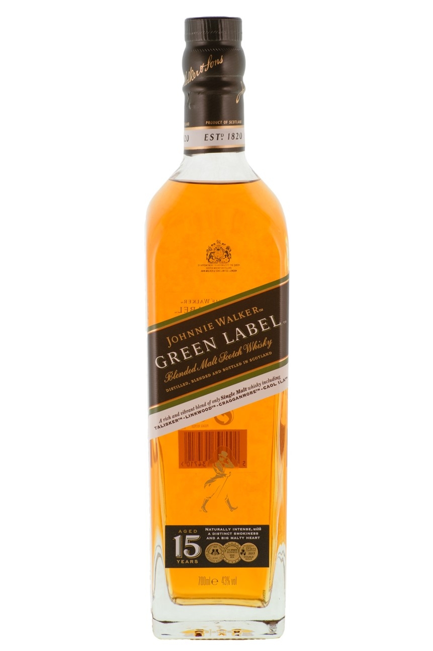Johnnie Walker Green Label 15 Jahre Scotch Whisky - 0,7L 43% vol Johnnie Walker Green Label 15 Jahre Scotch Whisky - 0,7L 43% vol