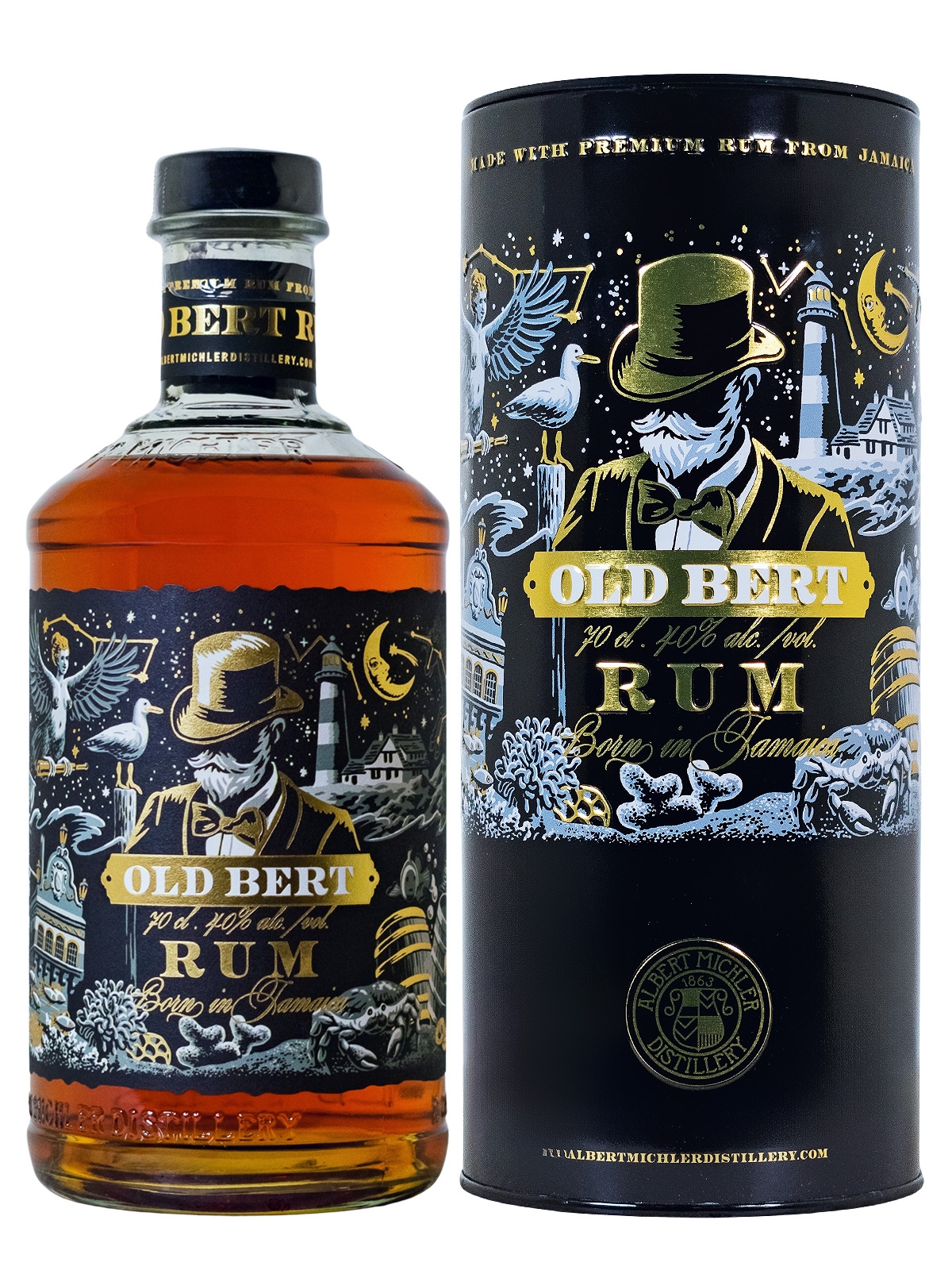Michlers Old Bert Jamaican Rum - 0,7L 40% vol Michlers Old Bert Jamaican Rum - 0,7L 40% vol