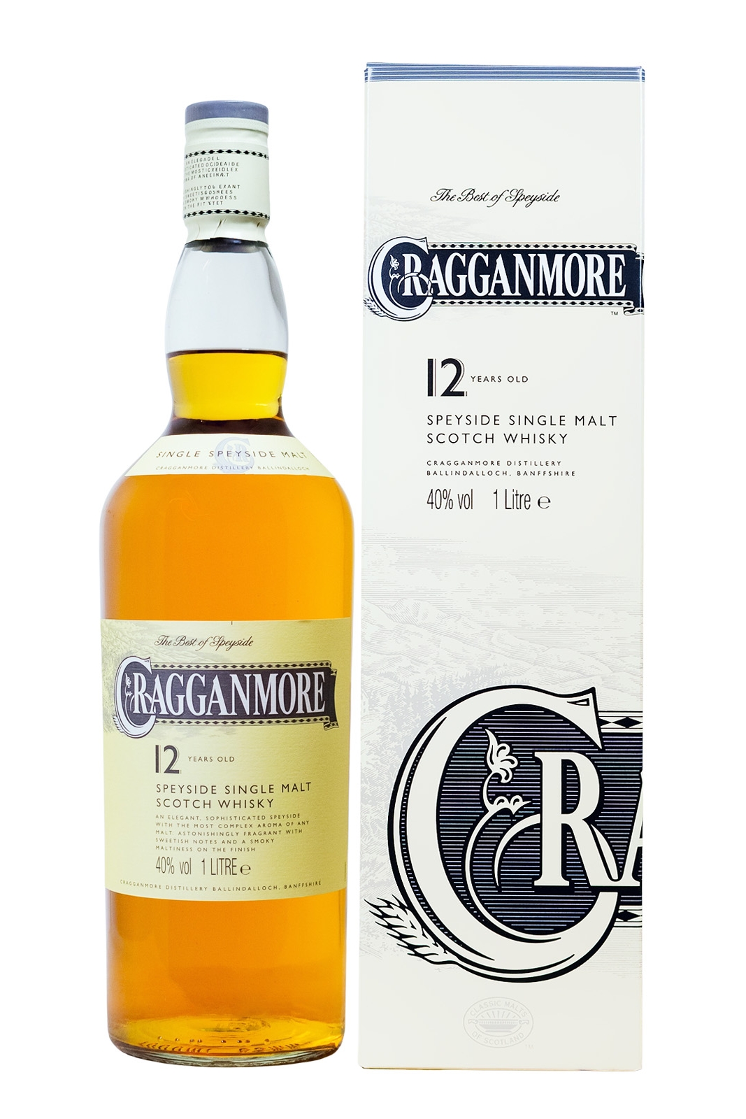 Cragganmore 12 Jahre Speyside Single Malt Scotch Whisky - 1 Liter 40% vol Cragganmore 12 Jahre Speyside Single Malt Scotch Whisky - 1 Liter 40% vol