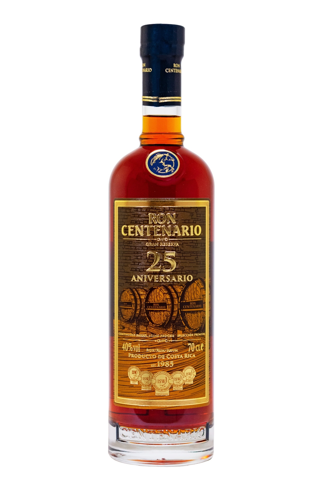 Ron Centenario Gran Reserva 25 Jahre Sistema Solera Rum - 0,7L 40% vol