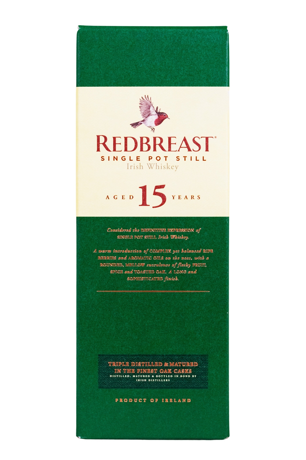 Redbreast 15 Jahre Single Pot Still Irish Whiskey - 0,7L 46% vol