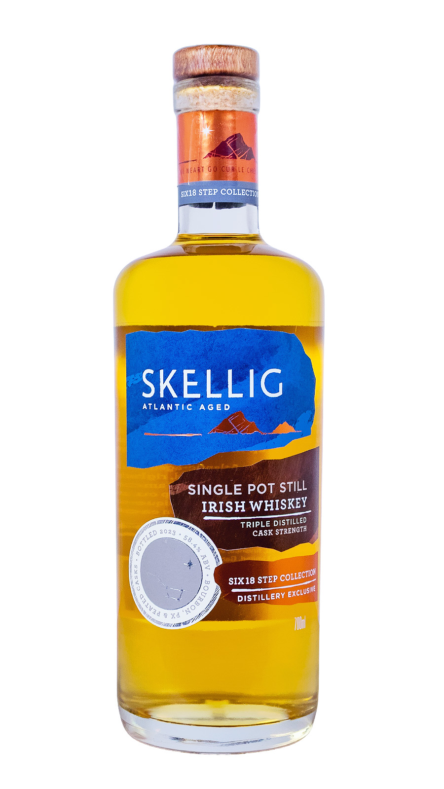 Skellig Triple Cask Single Pot Still Cask Strength - 0,7L 58,7% vol