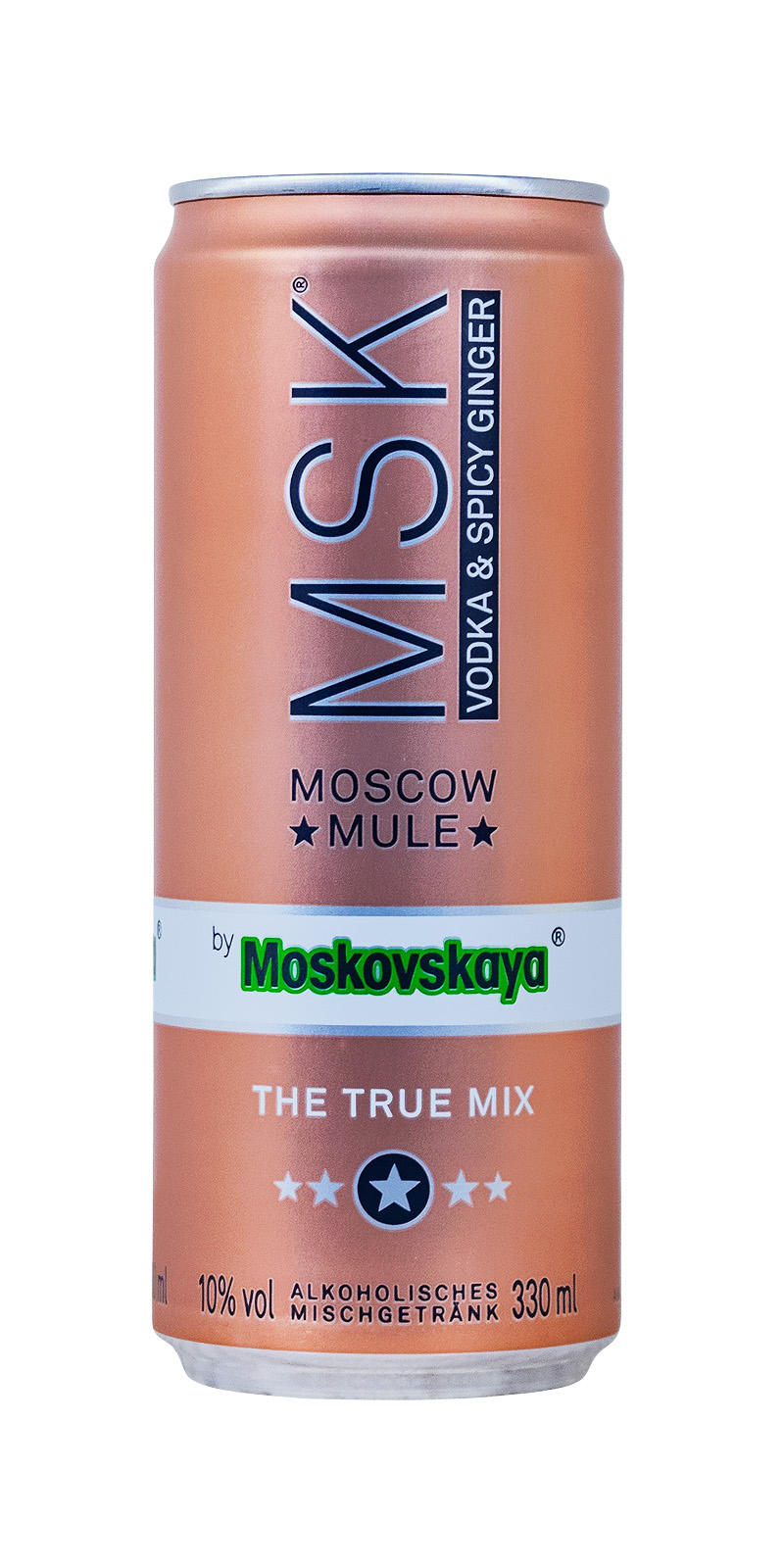 MSK Moscow Mule Vodka & Spicy Ginger - 0,33L 10% vol