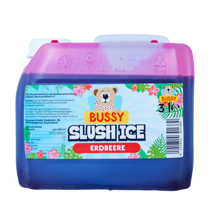 Bussy Slusheis Erdbeer Sirup - 3L