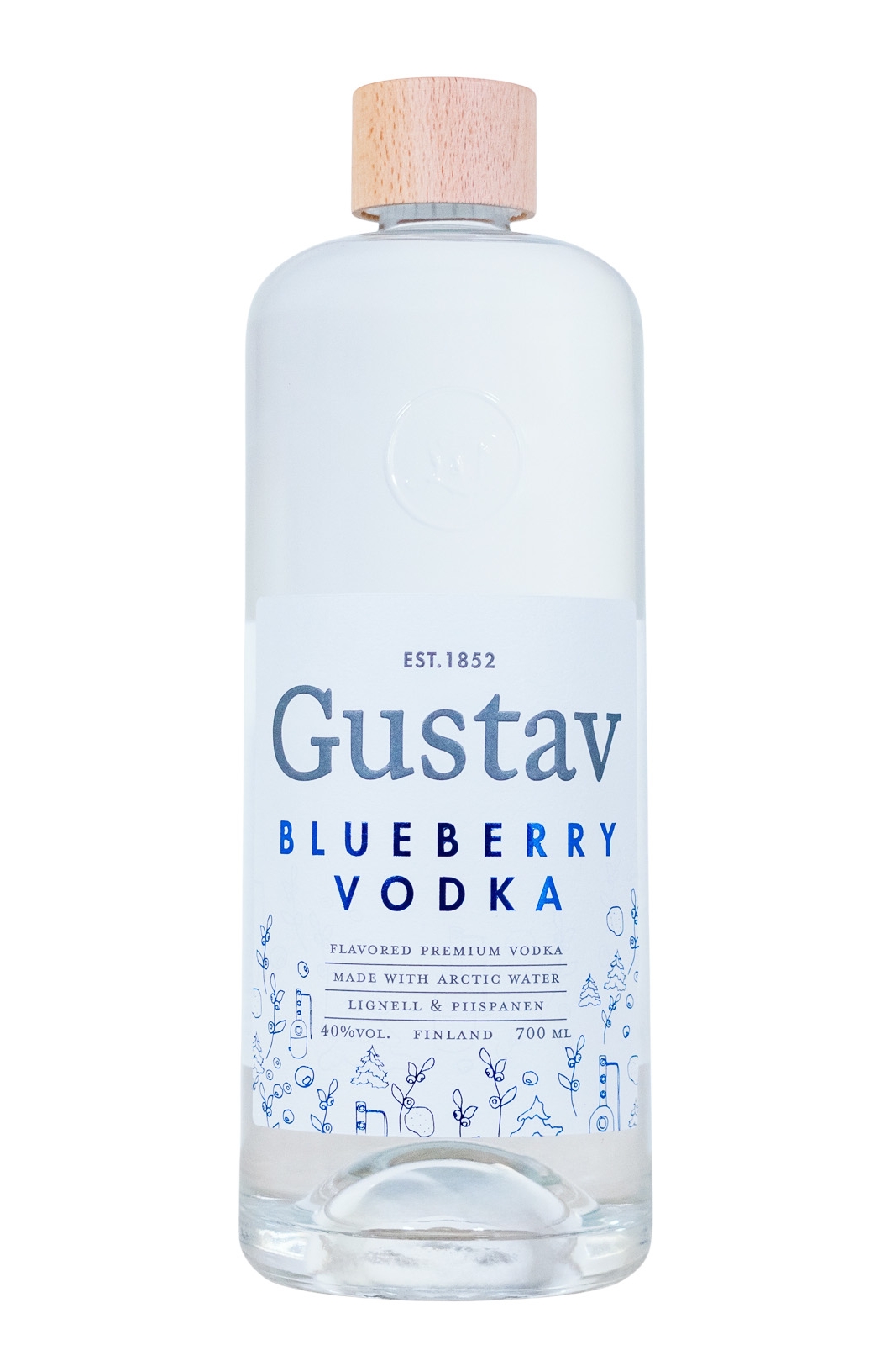 Gustav Blueberry Wodka - 0,7L 40% vol Gustav Blueberry Wodka - 0,7L 40% vol