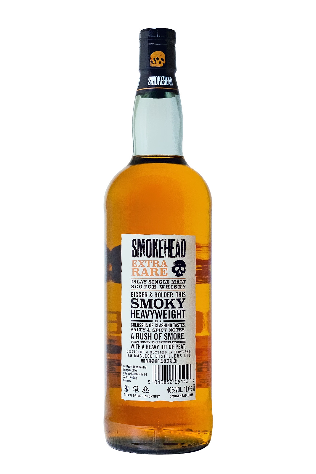 Smokehead Extra Rare Islay Single Malt Scotch Whisky - 1 Liter 40% vol Smokehead Extra Rare Islay Single Malt Scotch Whisky - 1 Liter 40% vol