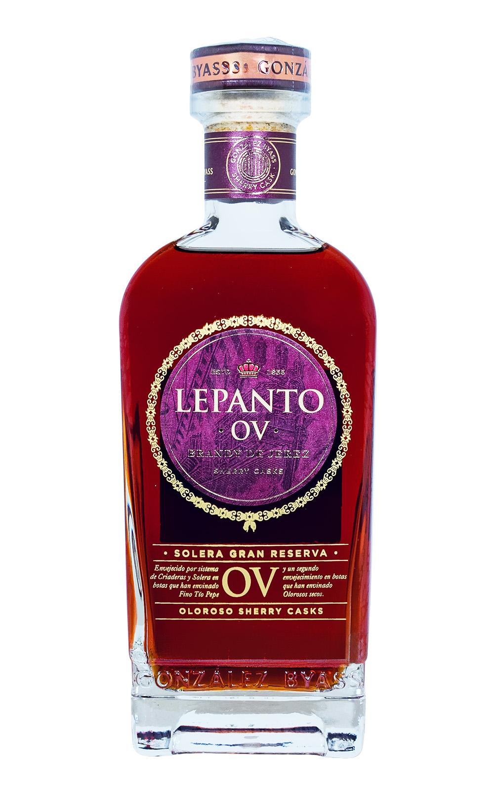Lepanto OV Oloroso Viejo Brandy de Jerez - 0,7L 36% vol