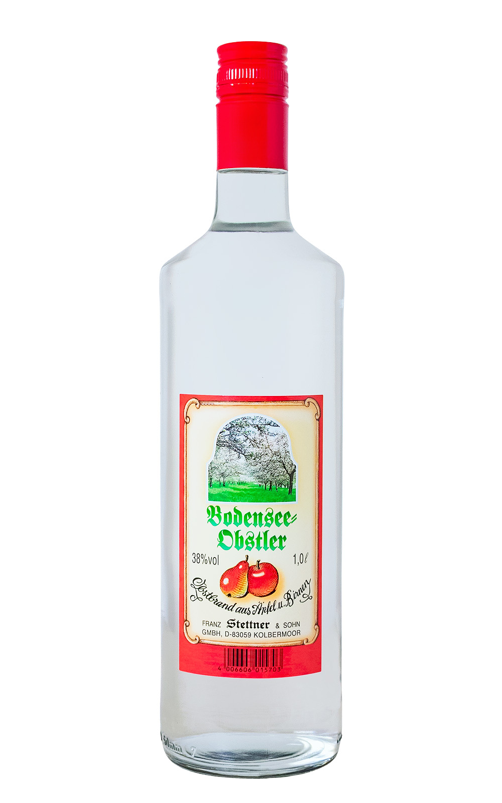 Bodensee Obstler aus Äpfeln und Birnen - 1 Liter 38% vol