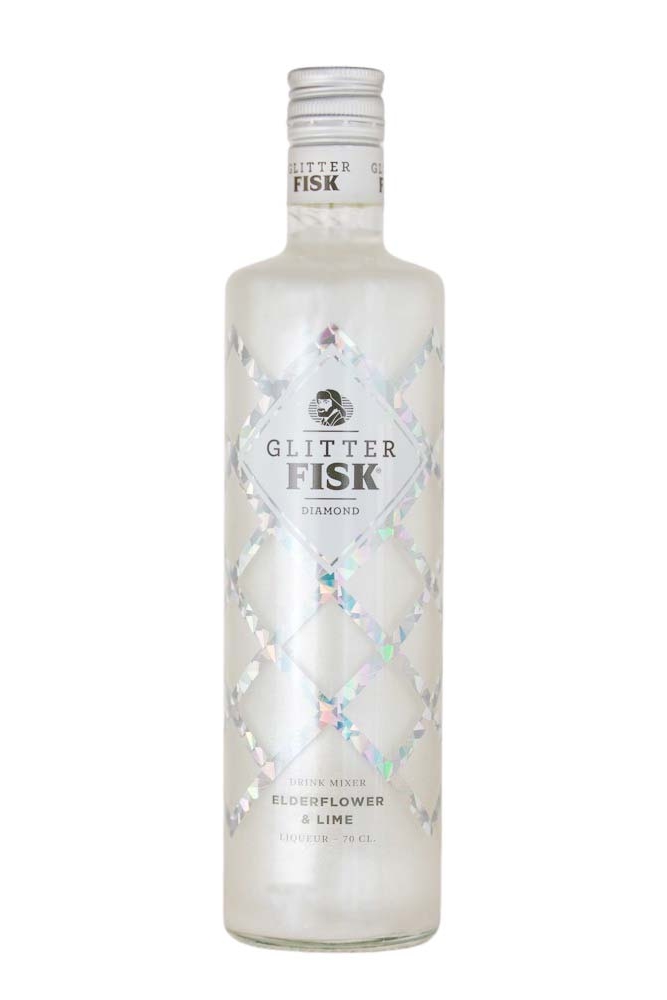 Glitter Fisk Diamond Elderflower & Lime Likör - 0,7L 15% vol