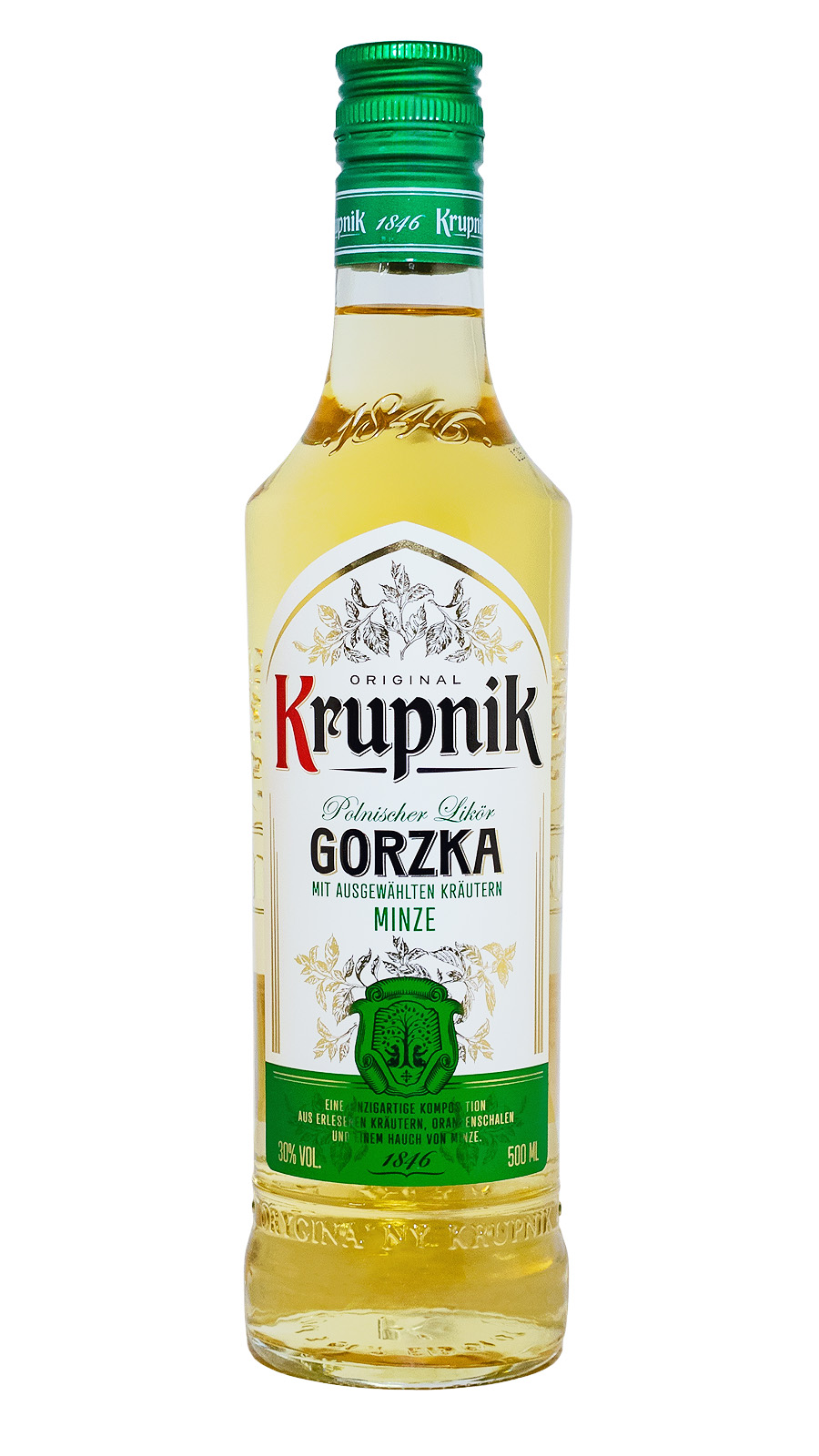 Krupnik Gorzka Minzlikör - 0,5L 30% vol