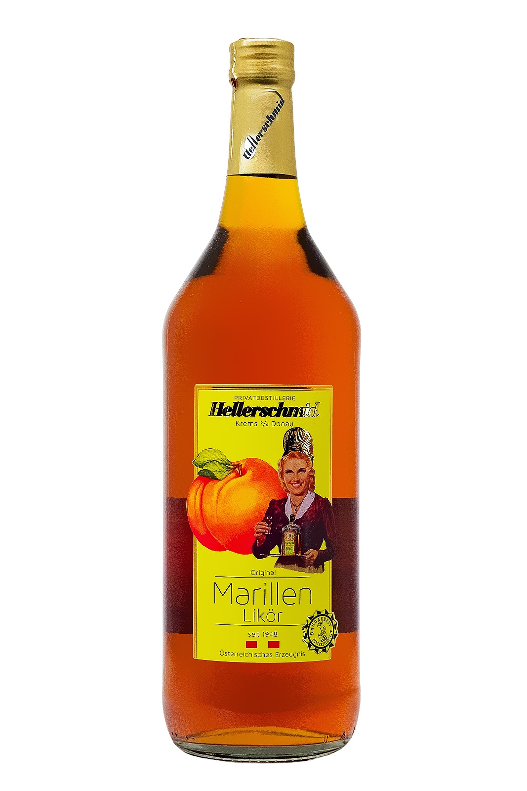 Hellerschmid Marillenlikör - 1 Liter 25% vol Hellerschmid Marillenlikör - 1 Liter 25% vol