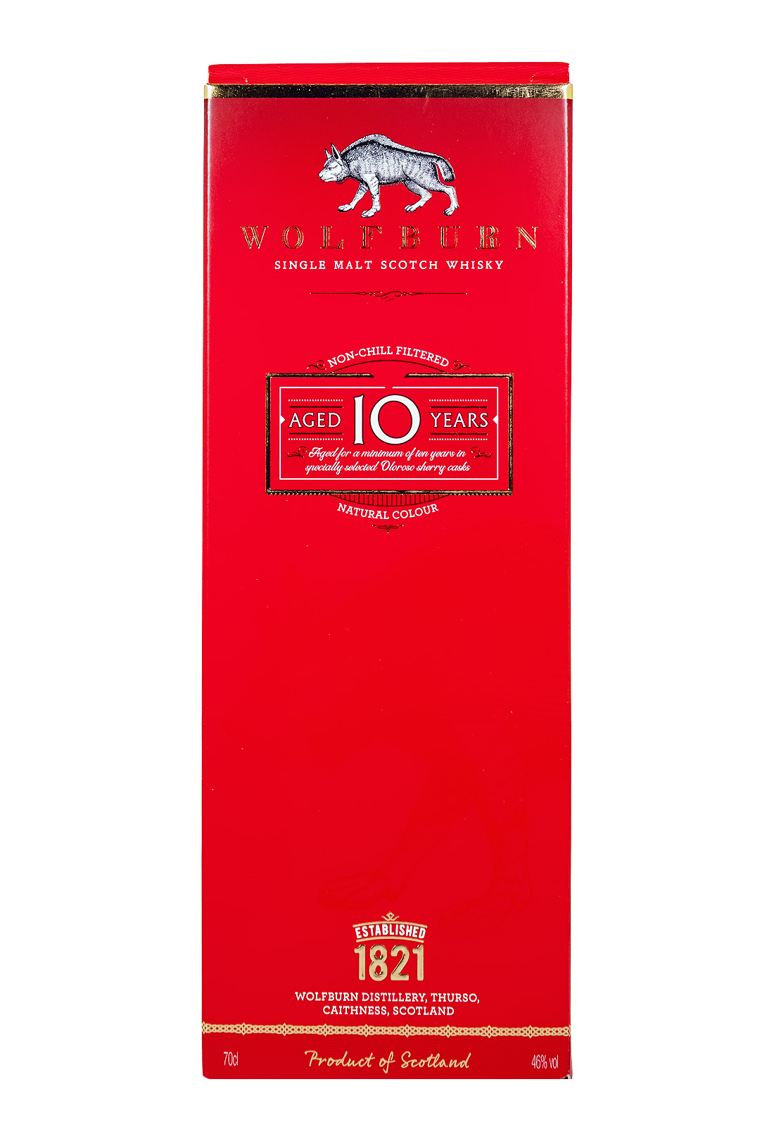 Wolfburn Oloroso Sherry Casks 10 Jahre Whisky - 0,7L 46% vol