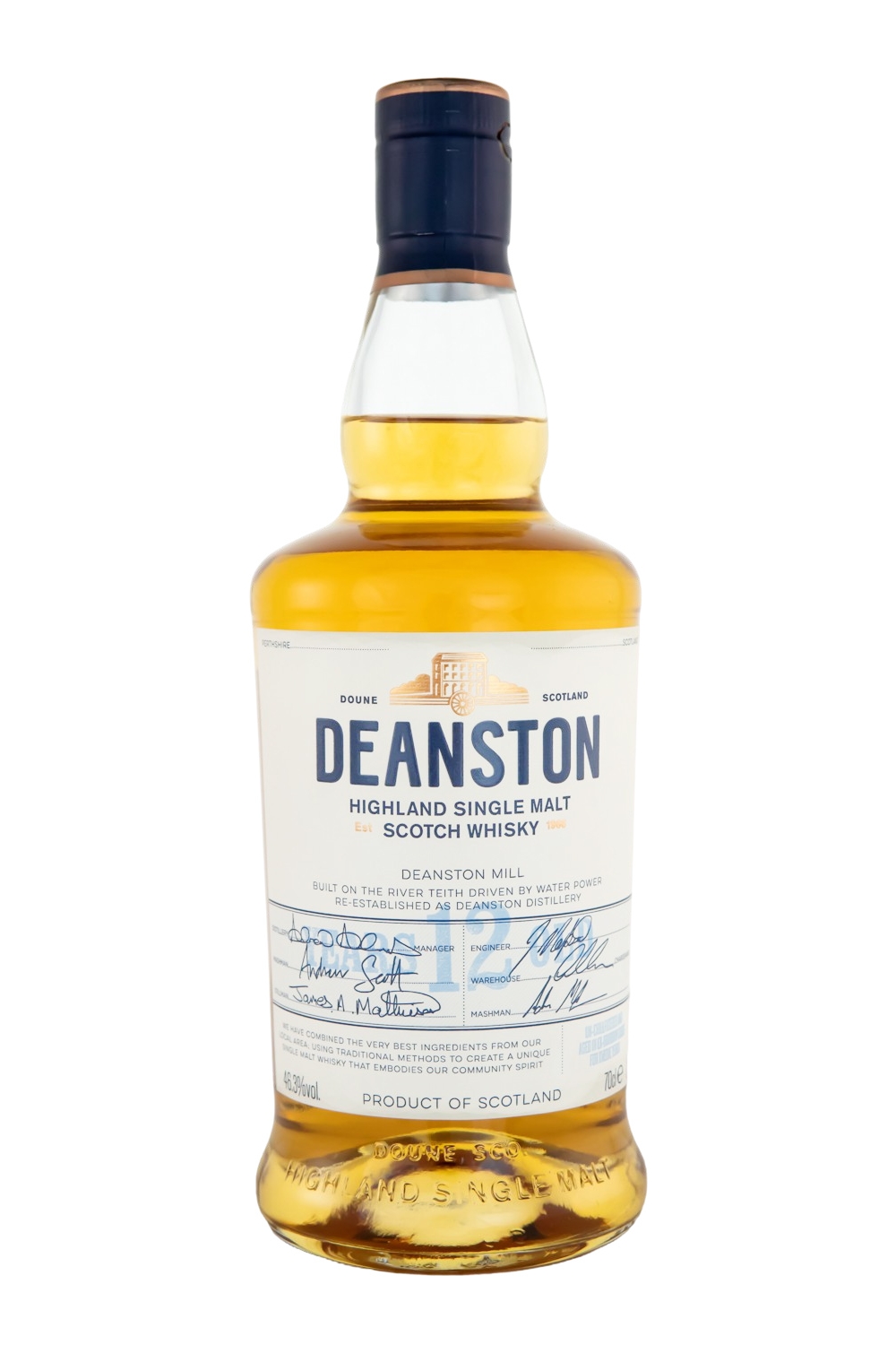 Deanston 12 Jahre Highland Single Malt Scotch Whisky - 0,7L 46,3% vol