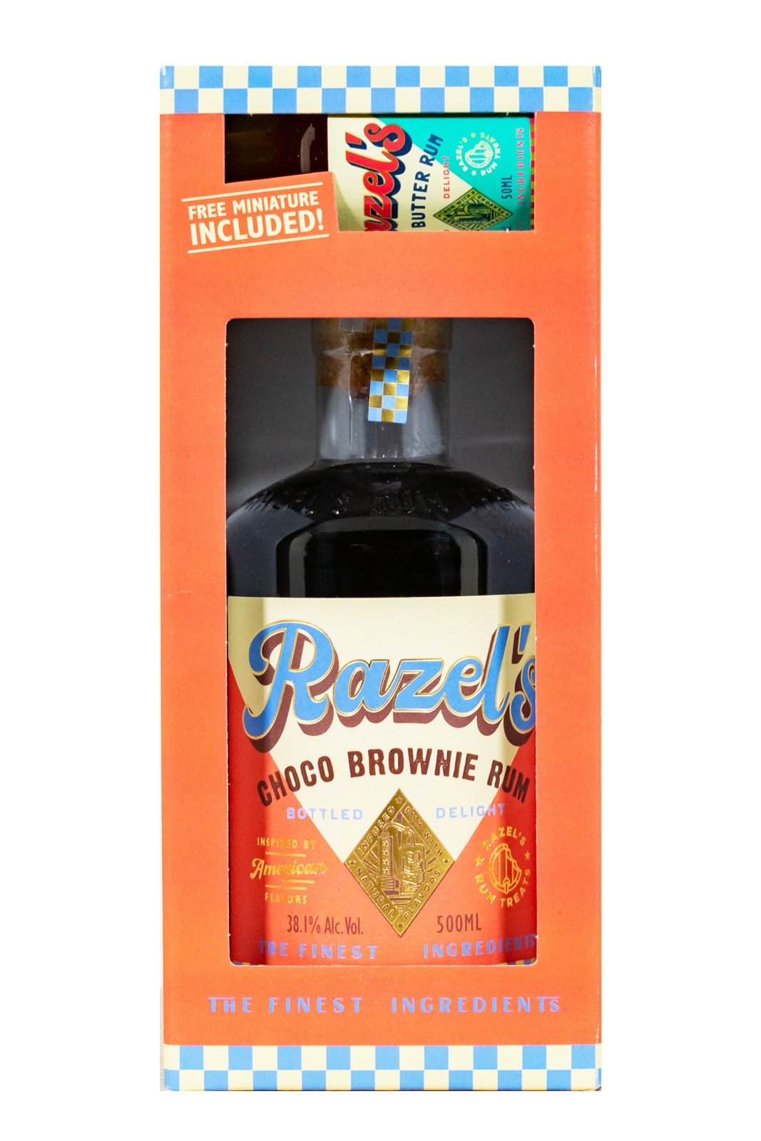Razel's Choco Brownie Rum mit Miniatur - 0,55L 38,1% vol