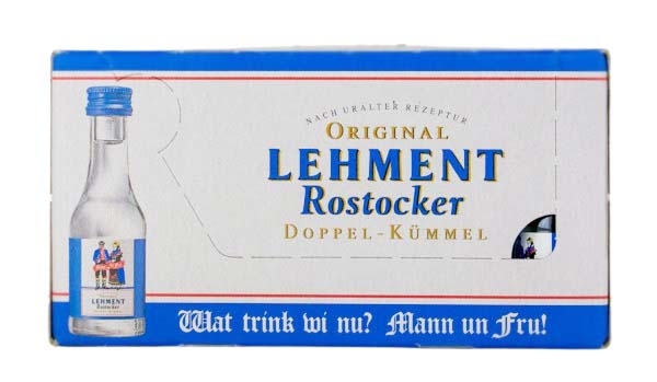 Paket [24 x 0,02L] Lehment Rostocker Doppelkümmel - 0,48L 38% vol