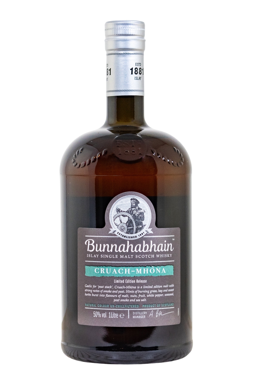 Bunnahabhain Cruach Mhona Islay Single Malt Scotch Whisky - 1 Liter 50% vol