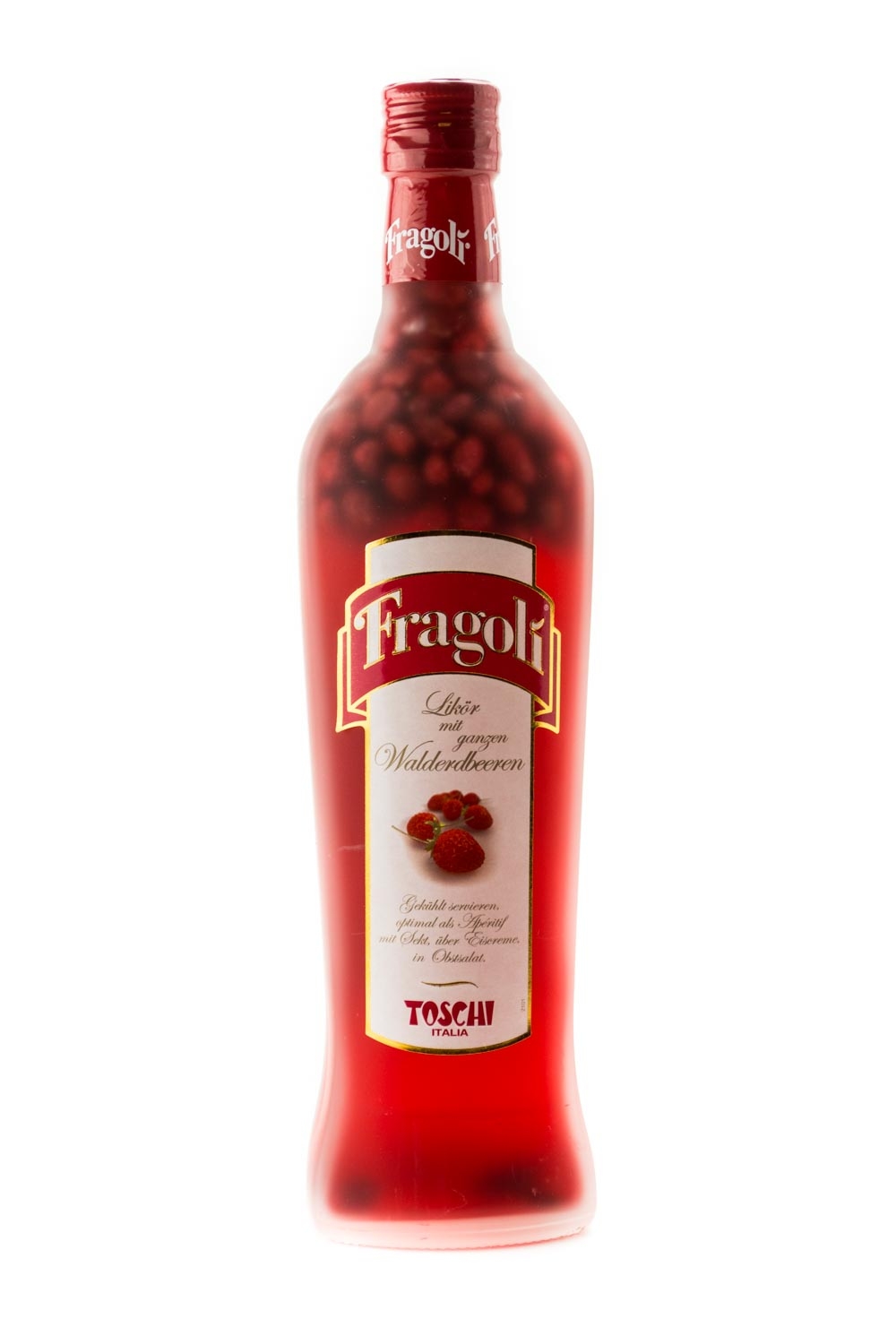 Toschi Fragoli Likör mit ganzen Walderdbeeren - 0,7L 24% vol