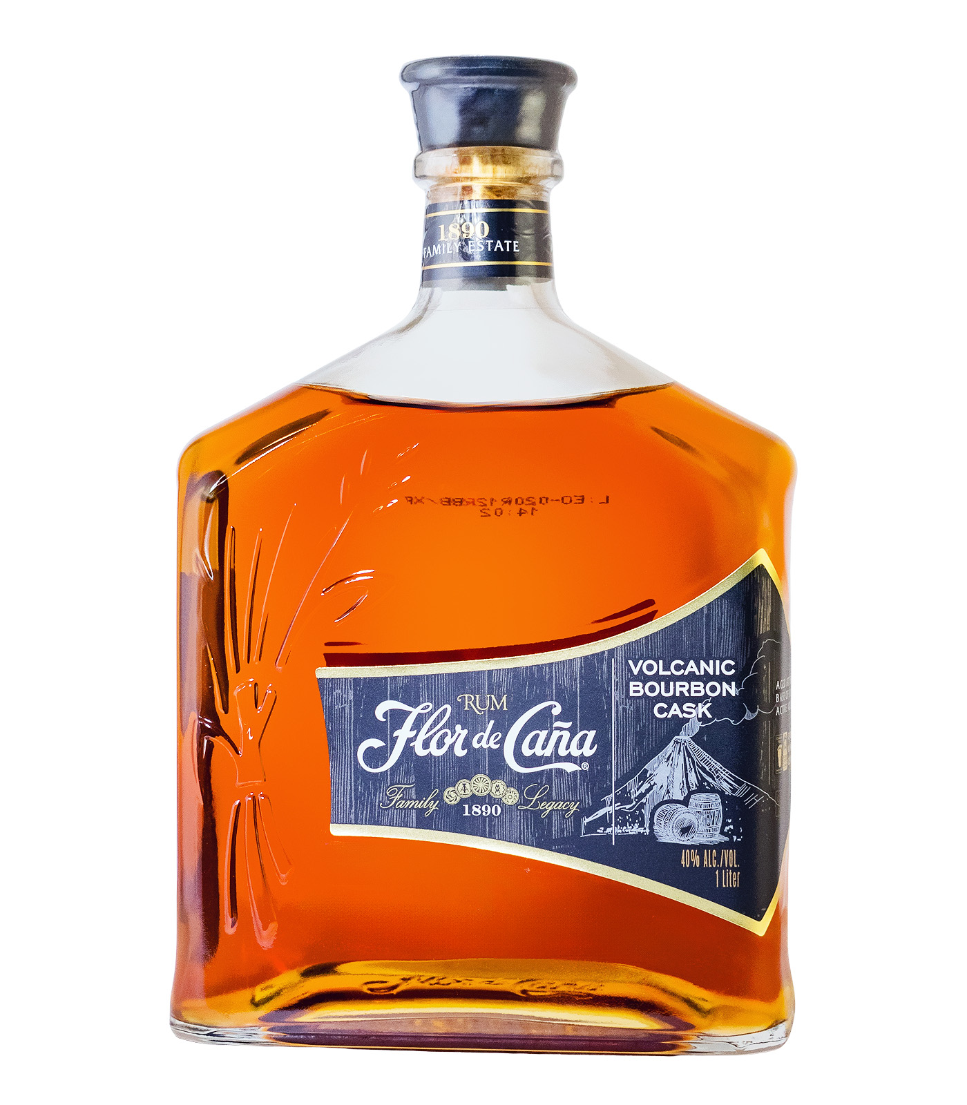 Flor de Cana Volcanic Bourbon Cask - 1 Liter 40% vol
