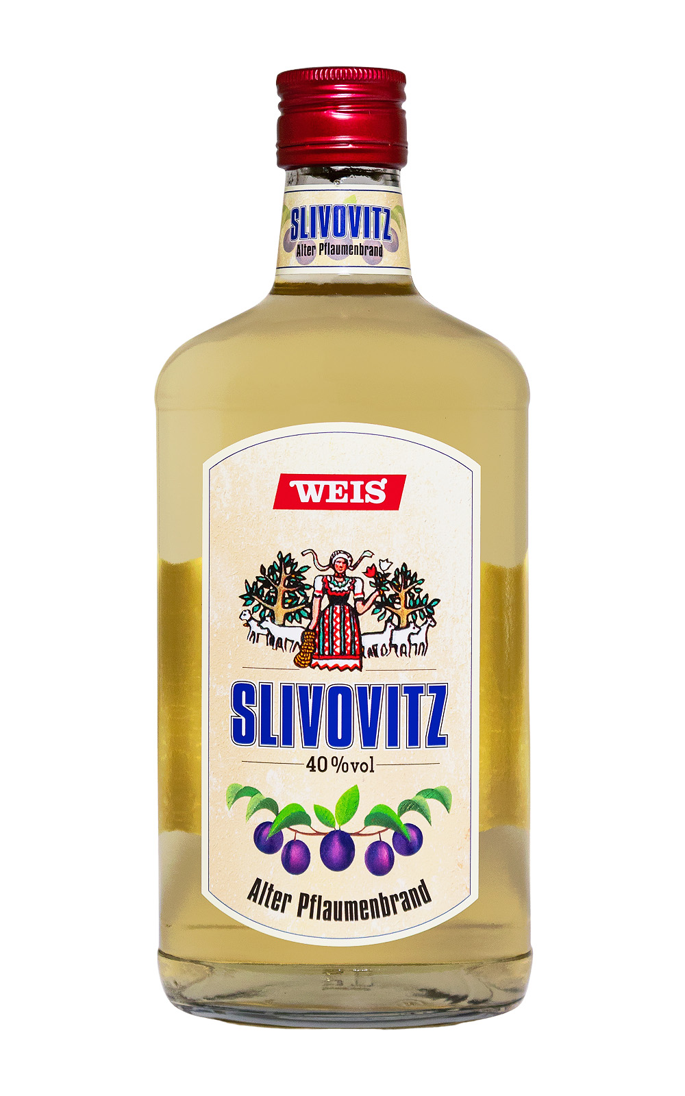 Weis Slivovitz Alter Pflaumenbrand - 0,7L 40% vol