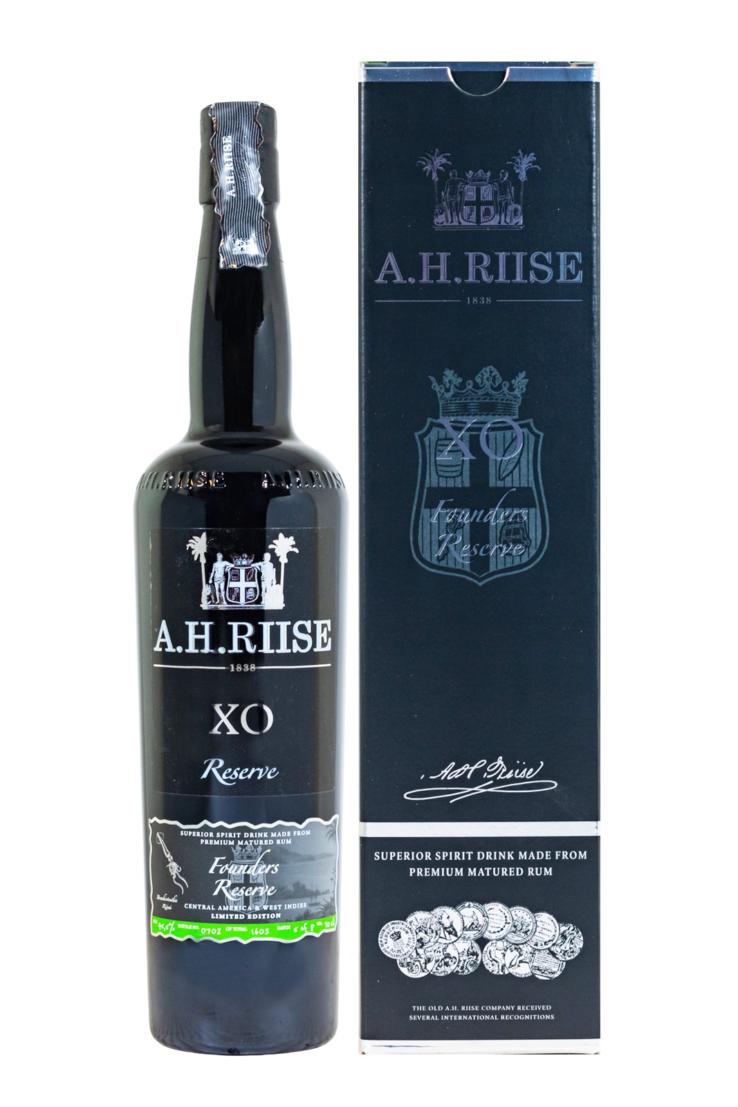 A.H. Riise XO Founders Reserve Collectors Edition 6 - 0,7L 45,5% vol