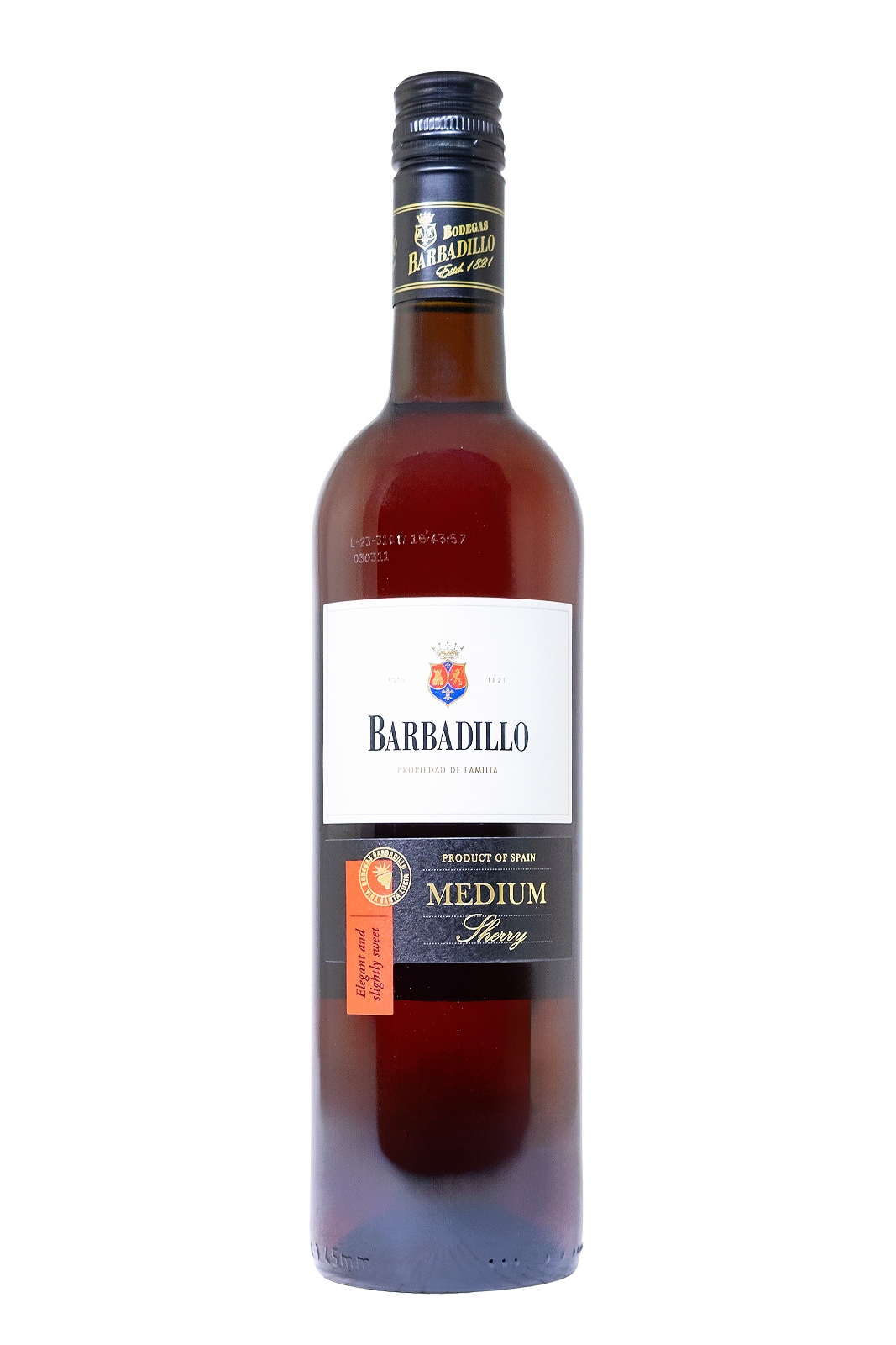Barbadillo Medium Sherry - 0,75L 15% vol Barbadillo Medium Sherry - 0,75L 15% vol