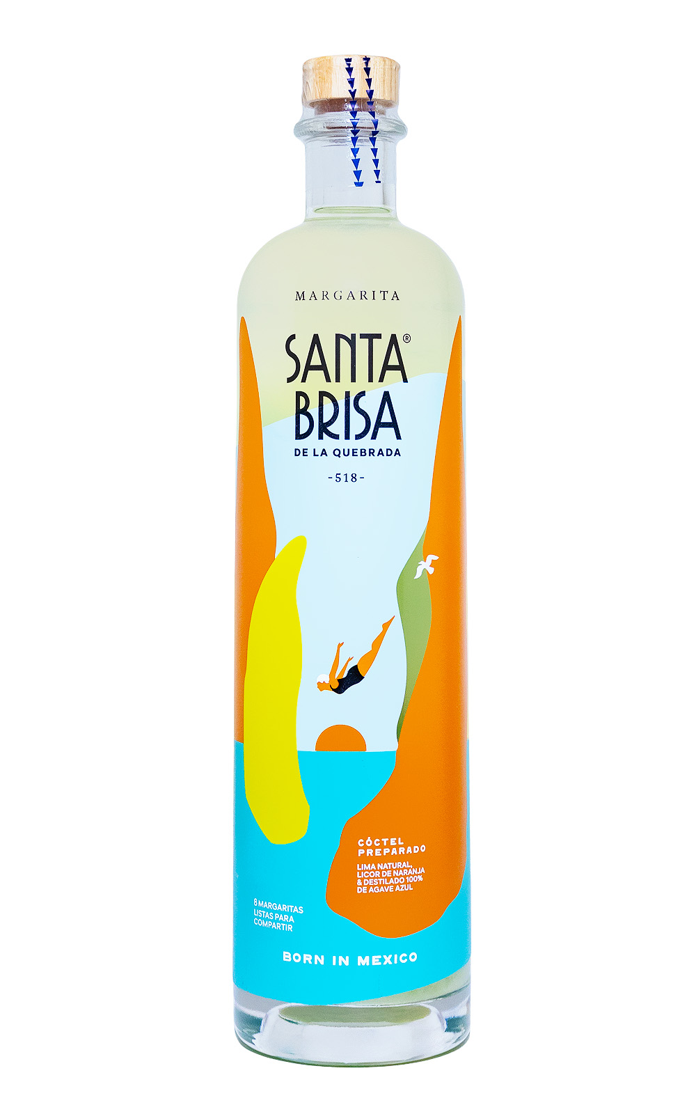 Santa Brisa Margarita Tequila Cocktail - 1 Liter 13,5% vol