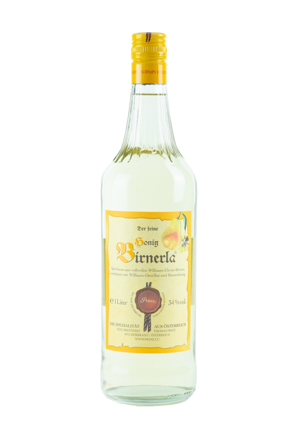 Prinz Honig Birnerla - 1 Liter 34% vol Prinz Honig Birnerla - 1 Liter 34% vol