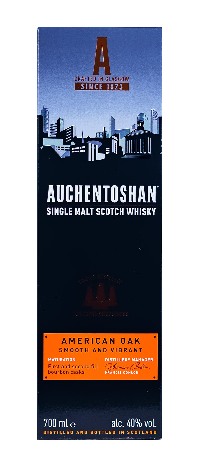 Auchentoshan American Oak Single Malt Scotch Whisky - 0,7L 40% vol