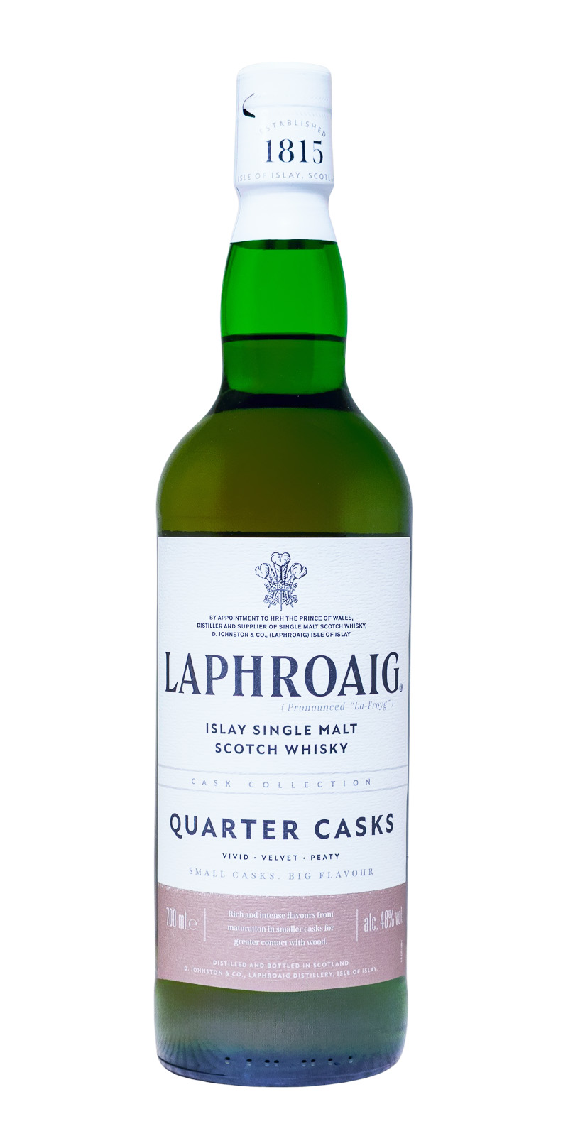 Laphroaig Quarter Cask Islay Single Malt Scotch Whisky - 0,7L 48% vol
