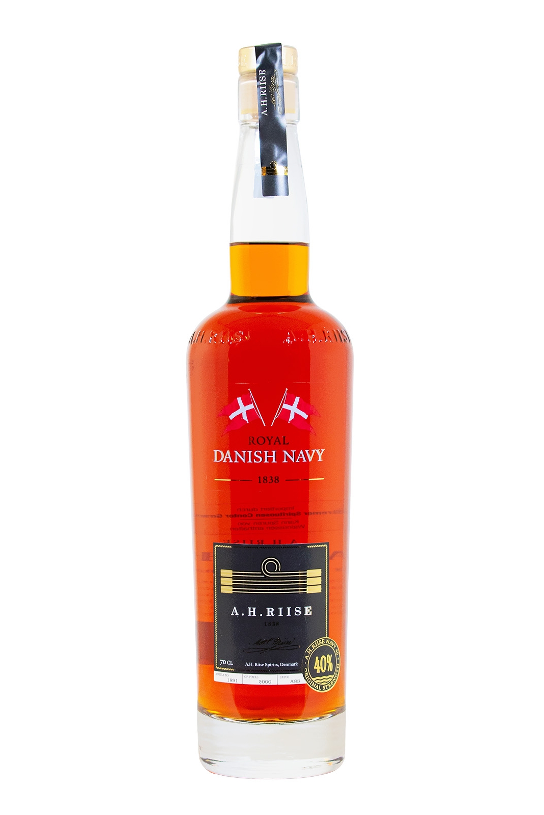 A.H. Riise Danish Navy Spirituose auf Rum-Basis - 0,7L 40% vol A.H. Riise Danish Navy Spirituose auf Rum-Basis - 0,7L 40% vol
